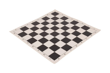 5 x Regulation Vinyl Tournament Chess Board - 2.25" - Black & Buff Vinyl