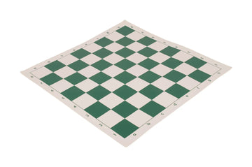 5 x Regulation Vinyl Tournament Chess Board - 2.25" - Green & Buff