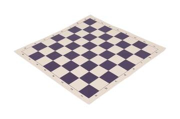 5 x Regulation Vinyl Tournament Chess Board - 2.25" - Purple & Buff