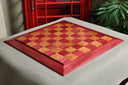 Custom Contemporary Chess Board - Purpleheart / Maple Burl - 2.5" Squares