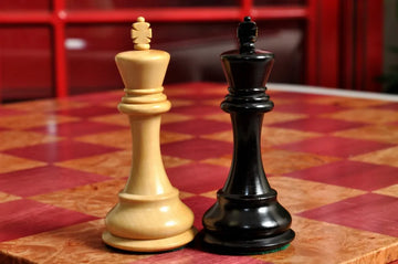 Custom Contemporary Chess Board - Purpleheart / Maple Burl - 2.5
