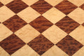 Vavona Burl, Genuine Ebony & Bird's Eye Maple Custom Contemporary II Chess Board