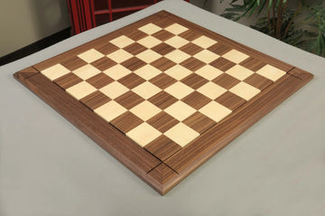 Original Walnut & Maple Reproduction of the Drueke Chess Board - 2.5" SQUARES