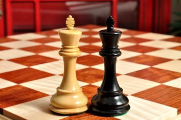 Signature Contemporary IV Luxury Chess board - BUBINGA / CURLY MAPLE - 2.5