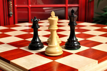 Signature Contemporary IV Luxury Chess board - PADAUK / CURLY MAPLE - 2.5