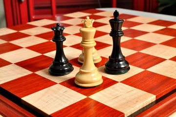 Signature Contemporary II Chess Board - Padauk/ Curly Maple - 2.5