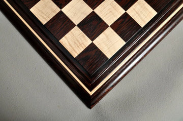 Signature Contemporary II Chess Board - African Palisander/ Curly Maple - 2.5