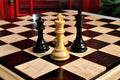 Signature Contemporary II Chess Board - Curly Maple / African Palisander - 2.5
