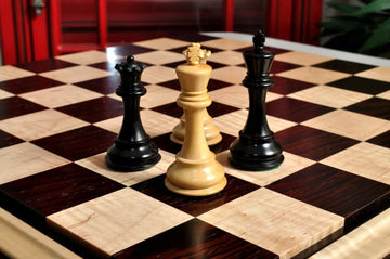 Signature Contemporary II Chess Board - Curly Maple / African Palisander - 2.5