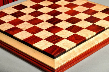 PRE-ORDER - Signature Contemporary III Luxury Chess board - COCOBOLO / BIRD'S EYE MAPLE - 2.5