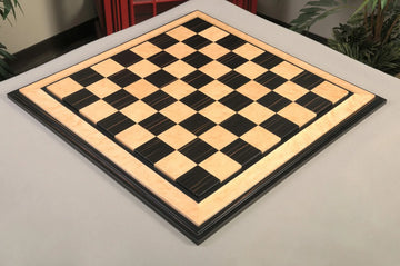 Signature Contemporary VI Luxury Chess board - MACASSAR EBONY / BIRD'S EYE MAPLE - 2.5" Squares