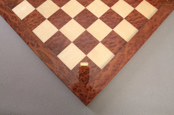 Vavona Burl & Maple Signature Traditional Chess Board - Gloss Finish