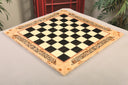 INLAID - Maple Burl & Ebony Superior Traditional Chess Board - 2.5" - Gloss Finish