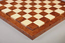 Olmo Burl & Maple Superior Contemporary Chess Board - 2.5"
