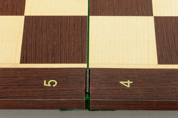 Folding African Palisander and Maple Wooden Tournament Chess Board
