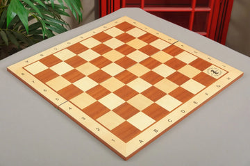 Folding Maple and Mahogany Wooden Tournament Chess Board