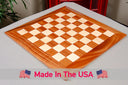 Sapele and Maple Superior Transitional  Chess Board - 2.5" Squares