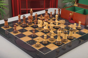 Burnt Golden Rosewood and Burnt Natural Boxwood
