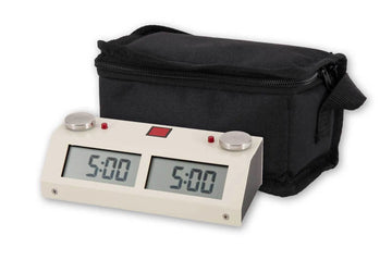Chronos GX Digital Game Clock - TOUCH - White with Carrying Bag