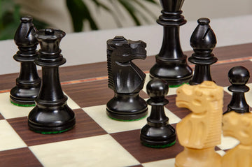 The Library Club Series Chess Set, Box, & Board Combination