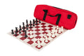 Deluxe Chess Set Combination and Single Weighted Regulation Pieces | Vinyl Chess Board | Deluxe Bag