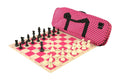 Deluxe Chess Set Combination and Single Weighted Regulation Pieces | Silicone Chess Board | Deluxe Bag
