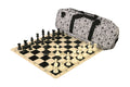 Deluxe Chess Set Combination and Single Weighted Regulation Pieces | Silicone Chess Board | Deluxe Bag