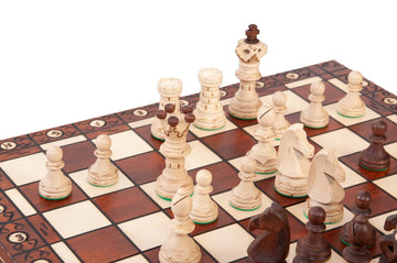 The Ambassador Insert Chess Set - Brown