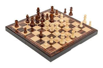 Drake Magnetic Travel Chess Set - 13" x 13" - Ebony