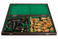 The Large King's Chess Set with Brass Inlay & Board