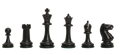 Master Triple Weighted Plastic Chess Pieces - 3.75