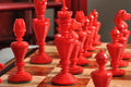 The Anglo-Dutch Reproduction Luxury Bone Chess Pieces - 4.5