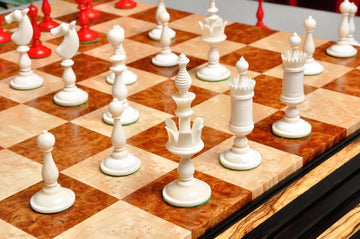 The Selenus Luxury Bone Chess Pieces - 4.0