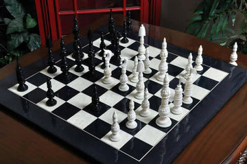 The Vizagapatam Luxury Bone Chess Pieces - 6.1
