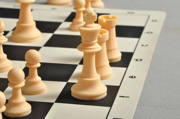 Regulation Silicone Tournament Chess Pieces - 3.5