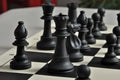Regulation Silicone Tournament Chess Pieces - 3.5