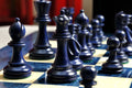 The Grandmaster Chess Set, Box, & Board Combination - Blue Gilded