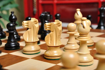 The French Lardy Series Chess Pieces - 3.75