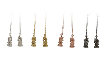 Caissa Collection Chess Pendant Earrings – KNIGHT