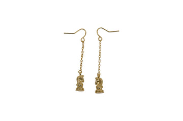 Caissa Collection Chess Pendant Earrings – KNIGHT