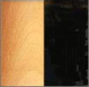 Black and Natural Lacquered