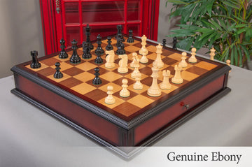 The Reykjavik II Series Tournament Chess Set and Tiroir Combination