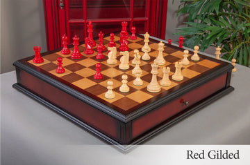 The Reykjavik II Series Tournament Chess Set and Tiroir Combination