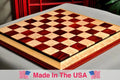 PRE-ORDER - Signature Contemporary III Luxury Chess board - COCOBOLO / BIRD'S EYE MAPLE - 2.5
