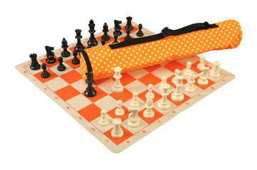 Quiver Chess Set Combination and Triple Weighted Regulation Pieces | Silicone Chess Board | Quiver Bag