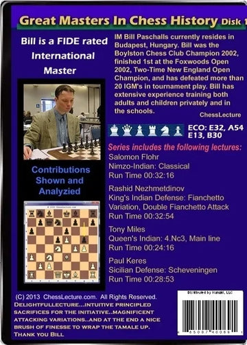 Great Masters in Chess History V1 back