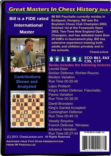 Great Masters in Chess History V2 back