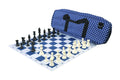 Deluxe Chess Set Combination and Triple Weighted Regulation Pieces | Thin Mousepad Chess Board | Deluxe Bag