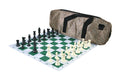 Deluxe Chess Set Combination and Triple Weighted Regulation Pieces | Thin Mousepad Chess Board | Deluxe Bag