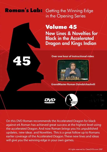 E-DVD ROMAN'S LAB - VOLUME 45 - New Lines & Novelties for Black in the Accelerated Dragon and King's Indian